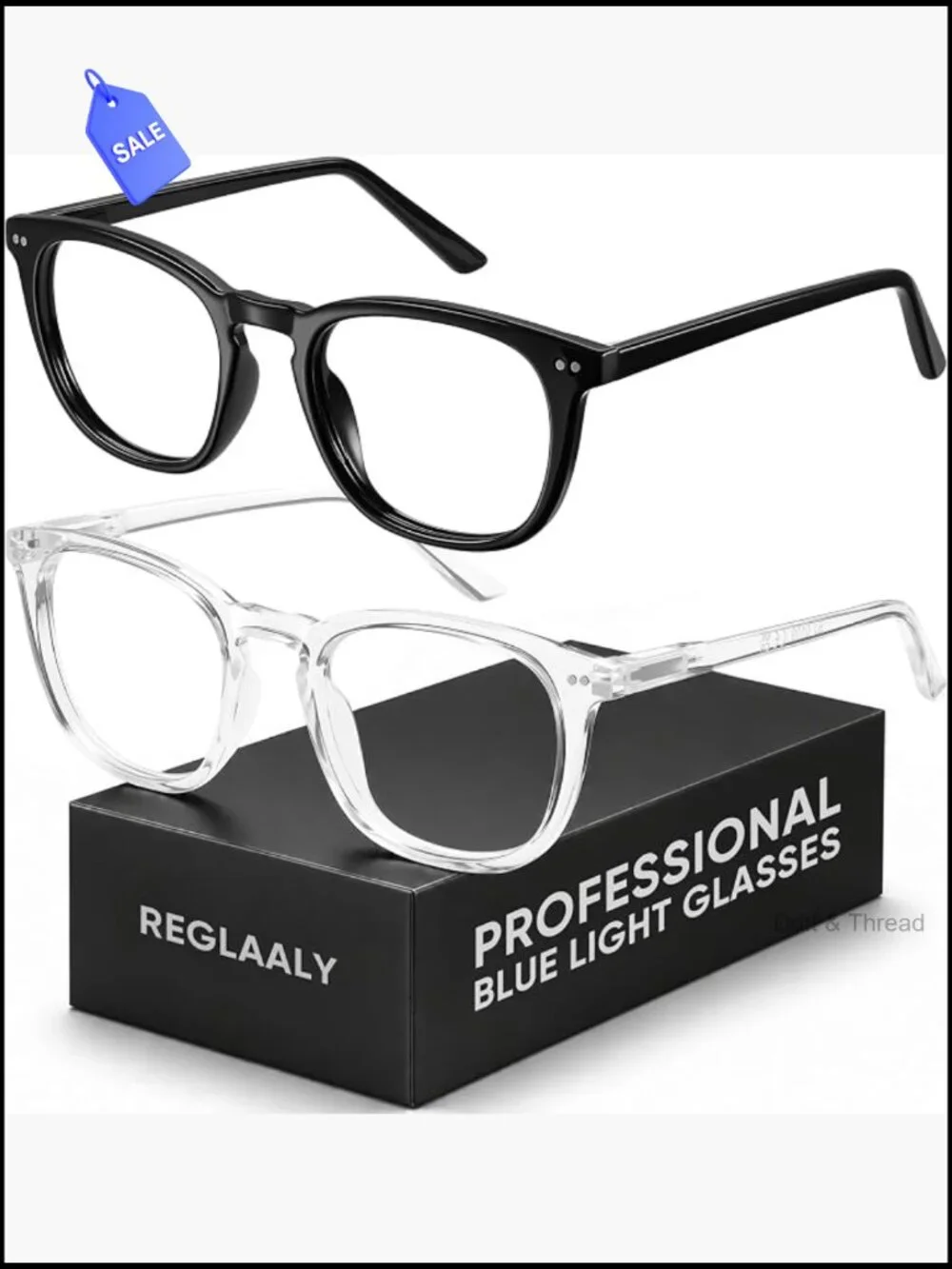 2 Pack Blue Light Blocking Glasses for Men Women Computer Reading